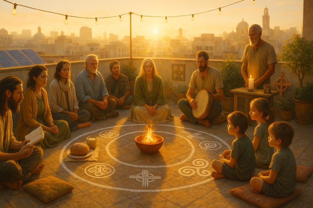 Manual para fundar un clan en la azotea: druidas de neón y supraconciencia&nbsp;celta