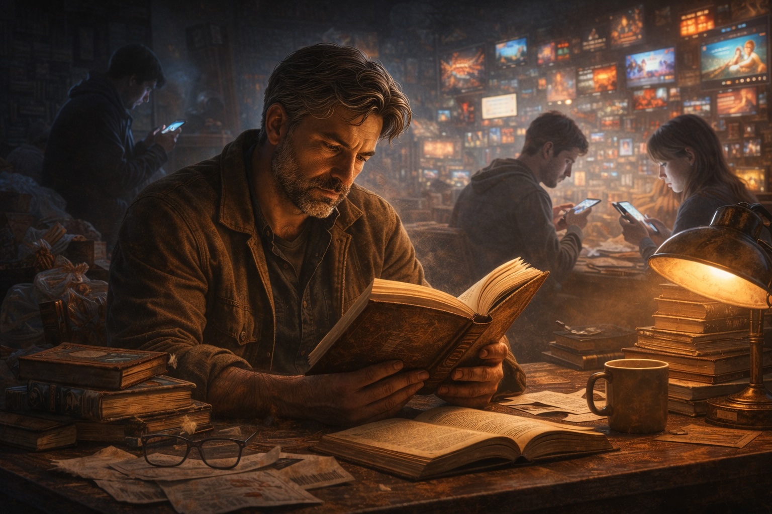 Cuando el ruido se agota: el regreso del lector profundo y la sed de historias verdaderas. El nihilismo contemporáneo