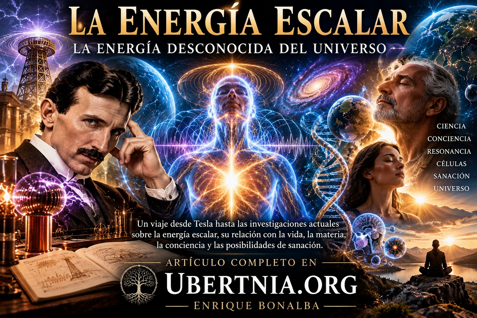 Energía Escalar: Tesla y el sueño de un universo conectado. El cuerpo como organismo de información. ¿Puede la energía sanar?